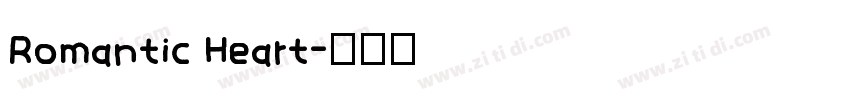 Romantic Heart字体转换